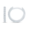 Thumbnail Image 3 of KAY Lab-Grown Diamonds Huggie Hoop Earrings 1/8 ct tw Sterling Silver