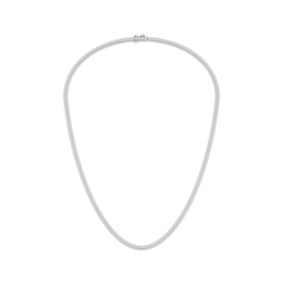 KAY Lab-Grown Diamonds Tennis Necklace 5 ct tw 14K White Gold 16"