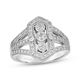 Le Vian Diamond Vintage-Inspired Ring 3/4 ct tw 14K Vanilla Gold
