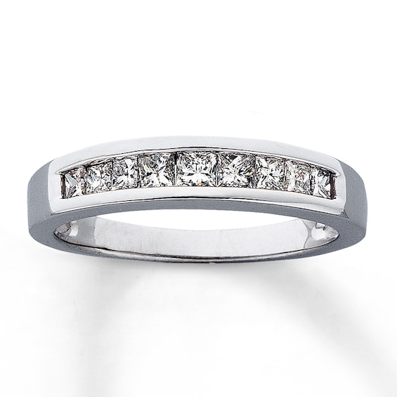 Previously Owned Diamond Anniversary Band 1/2 ct tw Princess-cut 14K White Gold