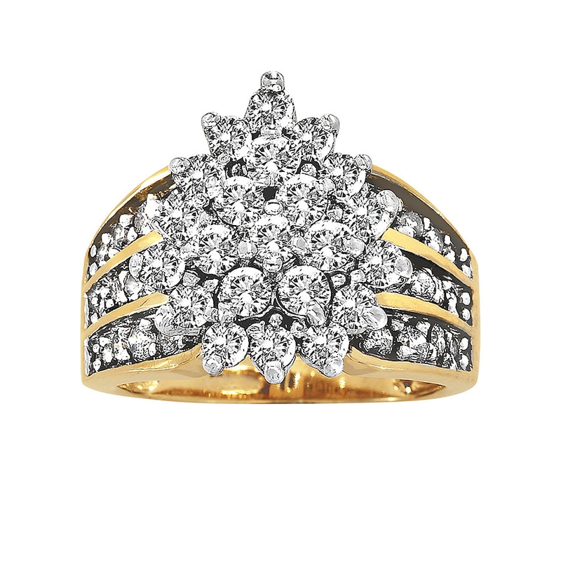Main Image 1 of Previously Owned Diamond Ring 2 Carats tw 10K Yellow Gold