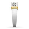 Thumbnail Image 3 of Previously Owned Men's Wedding Band 1 ct tw Round-cut Diamonds 14K Two-Tone Gold