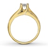 Thumbnail Image 2 of Previously Owned Engagement Ring 1/2 ct tw Princess-cut Diamonds 14K Yellow Gold