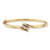 Thumbnail Image 1 of Previously Owned Diamond Bangle Bracelet 1/2 ct tw Round-cut 14K Yellow Gold