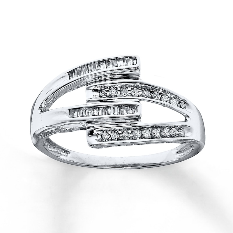 Main Image 1 of Previously Owned Ring 1/5 ct tw Diamonds 10K White Gold