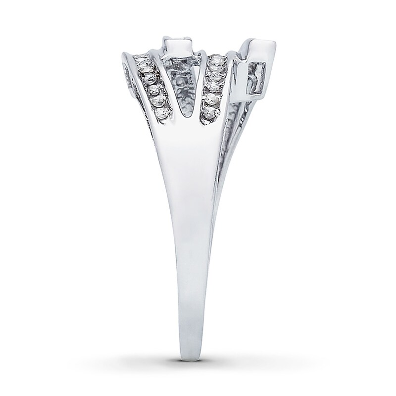 Main Image 3 of Previously Owned Ring 1/5 ct tw Diamonds 10K White Gold
