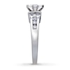 Thumbnail Image 2 of Previously Owned Engagement Ring 3/4 ct tw Marquise & Round-cut Diamonds 14K White Gold