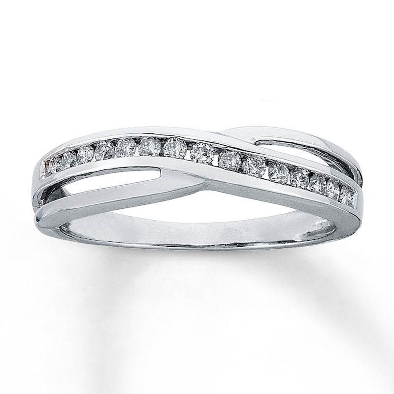Previously Owned Diamond Ring 1/4 ct tw Round-Cut 10K White Gold