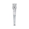 Thumbnail Image 2 of Previously Owned 3-Stone Diamond Engagement Ring 1 ct tw Round & Baguette-cut 14K White Gold