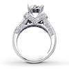 Thumbnail Image 2 of Previously Owned Engagement Ring 1-3/8 ct tw Round-cut Diamonds 14K White Gold