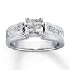 Thumbnail Image 0 of Previously Owned Engagement Ring 1 ct tw Princess-cut Diamonds 14K White Gold