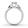 Previously Owned Engagement Ring 1 ct tw Princess-cut Diamonds 14K White Gold