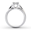 Thumbnail Image 1 of Previously Owned Engagement Ring 1 ct tw Princess-cut Diamonds 14K White Gold