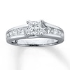 Thumbnail Image 1 of Previously Owned Engagement Ring 2 ct tw Princess-cut Diamonds 14K White Gold