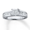 Thumbnail Image 0 of Previously Owned Engagement Ring 2 ct tw Princess-cut Diamonds 14K White Gold