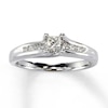 Thumbnail Image 0 of Previously Owned Engagement Ring 1/2 ct tw Princess-cut Diamonds 14K White Gold