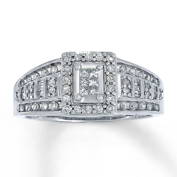 Previously Owned Ring 3/8 ct tw Diamonds 10K White Gold | Kay