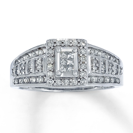 Previously Owned Ring 3/8 ct tw Diamonds 10K White Gold