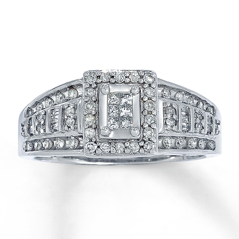 Previously Owned Ring 3/8 ct tw Diamonds 10K White Gold | Kay