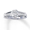 Thumbnail Image 1 of Previously Owned Engagement Ring 5/8 ct tw Round-cut Diamonds Platinum