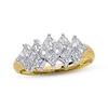 Thumbnail Image 0 of Previously Owned Diamond Anniversary Band 1 ct wt Princess-Cut 14K Two-Tone Gold