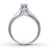 Previously Owned Enagement Ring 5/8 ct tw Marquise & Round-cut Diamonds 14K White Gold
