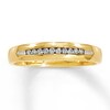 Thumbnail Image 1 of Previously Owned Men's Wedding Band 1/10 ct tw Round-cut Diamonds 10K Yellow Gold