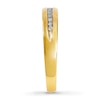 Thumbnail Image 2 of Previously Owned Men's Wedding Band 1/10 ct tw Round-cut Diamonds 10K Yellow Gold