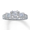 Thumbnail Image 0 of Previously Owned Engagement Ring 7/8 ct tw Round-cut Diamonds 14K White Gold