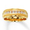 Thumbnail Image 0 of Previously Owned Men's Wedding Band 1/2 ct tw Round-cut Diamonds 14K Yellow Gold