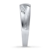 Thumbnail Image 3 of Previously Owned Men's Diamond Wedding Band 1/20 ct tw Round-cut 10K White Gold