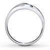 Thumbnail Image 2 of Previously Owned Men's Wedding Band 1/10 ct tw Round-cut Diamonds 10K White Gold