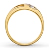 Thumbnail Image 2 of Previously Owned Men's Wedding Band 1/10 ct tw Round-cut Diamonds 10K Yellow Gold