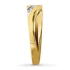 Thumbnail Image 3 of Previously Owned Men's Wedding Band 1/10 ct tw Round-cut Diamonds 10K Yellow Gold