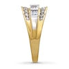 Thumbnail Image 3 of Previously Owned Anniversary Ring 1 ct tw Baguette & Round-cut Diamonds 14K Two-Tone Gold