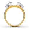 Previously Owned Enhancer Ring 1/2 ct tw Baguette & Round-cut Diamonds 14K Yellow Gold