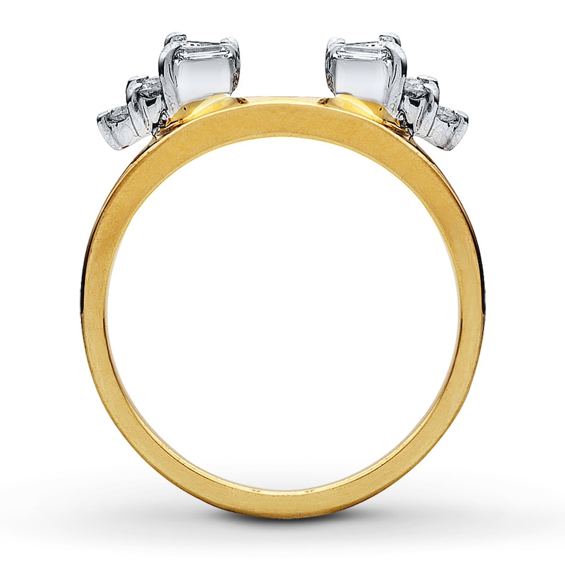 Main Image 2 of Previously Owned Enhancer Ring 1/2 ct tw Baguette & Round-cut Diamonds 14K Yellow Gold