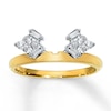 Thumbnail Image 1 of Previously Owned Diamond Enhancer Ring 1/4 ct tw Baguette & Round-cut 14K Yellow Gold