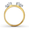 Thumbnail Image 2 of Previously Owned Diamond Enhancer Ring 1/4 ct tw Baguette & Round-cut 14K Yellow Gold