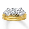 Thumbnail Image 3 of Previously Owned Diamond Enhancer Ring 1/4 ct tw Baguette & Round-cut 14K Yellow Gold