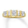 Thumbnail Image 1 of Previously Owned Anniversary Band 1/4 ct tw Baguette & Round-cut Diamonds 14K Yellow Gold