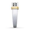 Thumbnail Image 3 of Previously Owned Men's Wedding Band 1 ct tw Round-cut Diamonds 14K Two-Tone Gold