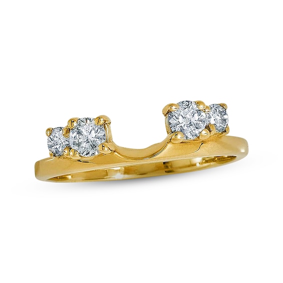 Previously Owned Enhancer Ring 3/8 ct tw Round-cut Diamonds 14K Yellow Gold