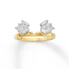 Thumbnail Image 0 of Previously Owned Enhancer Ring 1/4 ct tw Baguette & Round-cut Diamonds 14K Yellow Gold