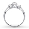 Thumbnail Image 1 of Previously Owned 3-Stone Diamond Ring 1/4 ct tw Princess & Round 14K White Gold