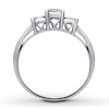 Thumbnail Image 2 of Previously Owned 3-Stone Diamond Ring 1/4 ct tw Princess & Round 14K White Gold