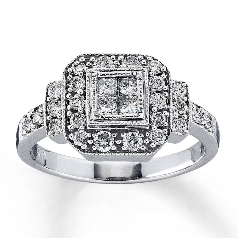 Main Image 1 of Previously Owned Ring 5/8 ct tw Diamonds 14K White Gold