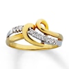 Thumbnail Image 0 of Previously Owned Ring 1/6 ct tw Diamonds 10K Two-Tone Gold