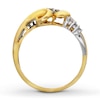 Thumbnail Image 1 of Previously Owned Ring 1/6 ct tw Diamonds 10K Two-Tone Gold