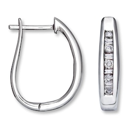 Previously Owned Earrings 1/4 ct tw Diamonds 14K White Gold